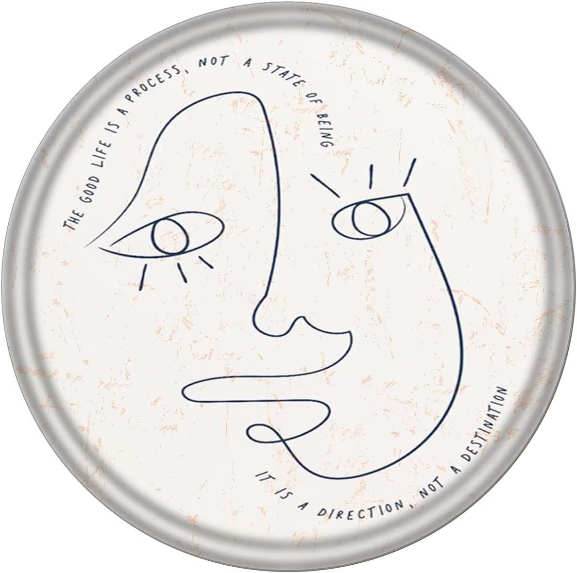 WZVZGZ Quote Vintage Round Style Plaque Wall Decoration