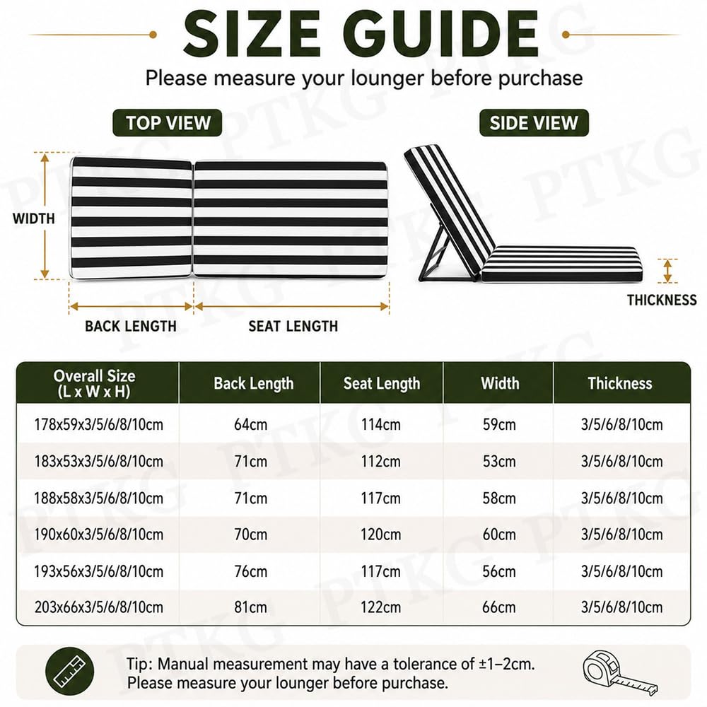 Matelas Bain de Soleil ImperméAble Coussin Transat Bain de Soleil