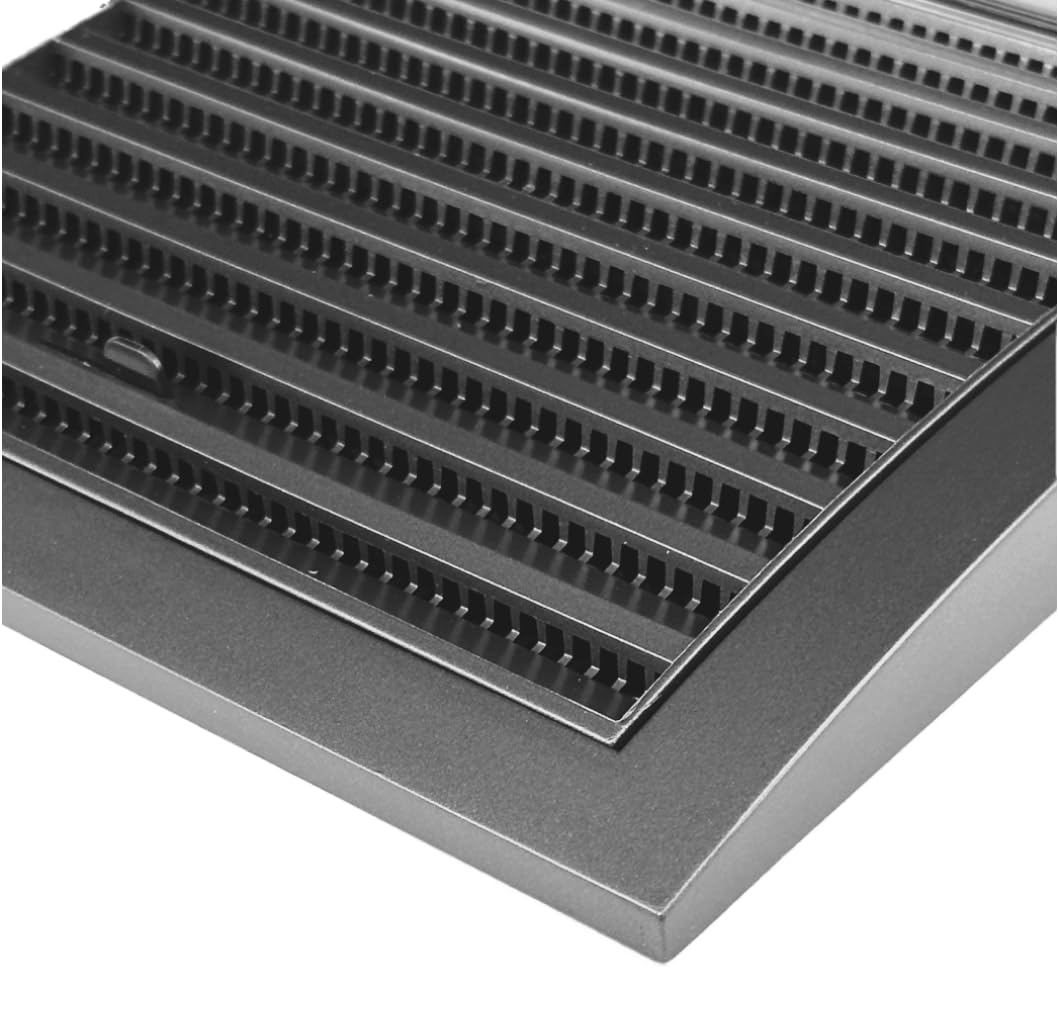 Hotbath &More ventilatierooster - vierkant - met schroeven - geborsteld messing PVD - Badkamer voor jou