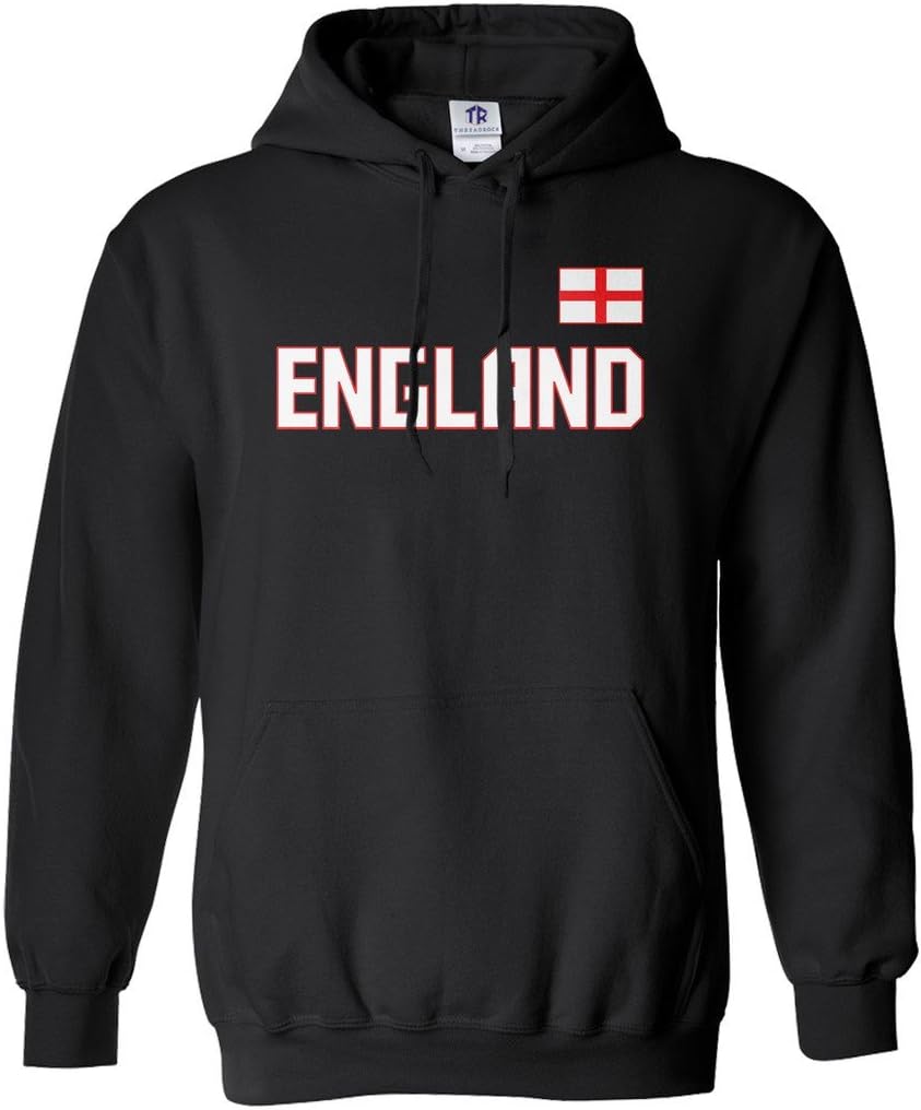 Threadrock Women's England National Pride Hoodie Sweatshirt