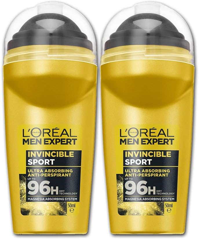 L’Oréal Paris Loreal Men Expert Roll On Invincible Sport 50ml (Pack of 2)
