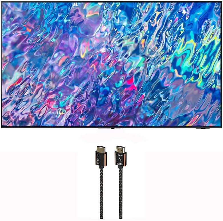 Samsung QN75QN85BAFXZA 75″ 4K Neo QLED UHD Smart TV in Titan Black with an Austere 3S-4KHD2-2.5M III Series 4K HDMI 2.5m Cable (2022)