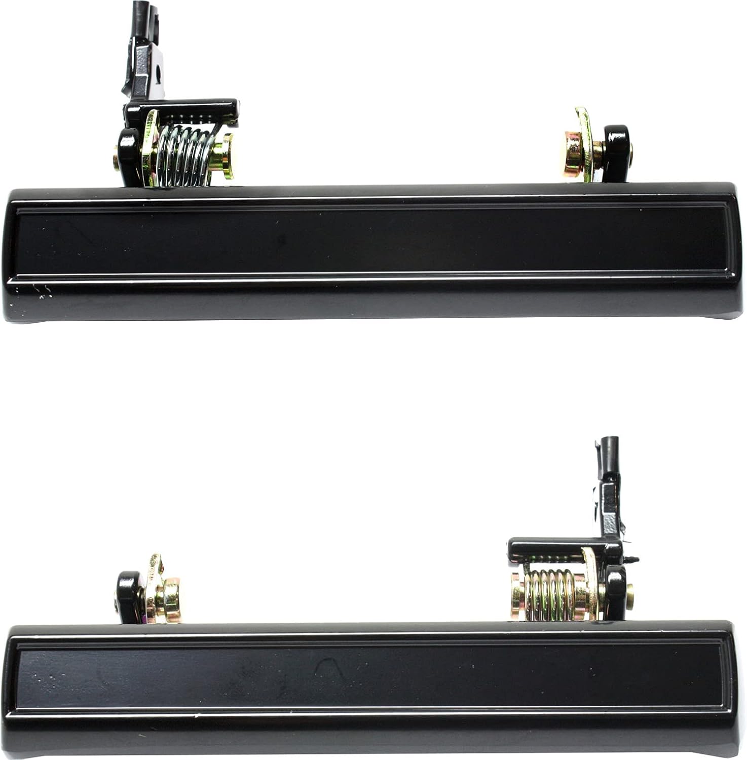 Evan Fischer Front Exterior Door Handle Set Smooth Black Driver and Passenger