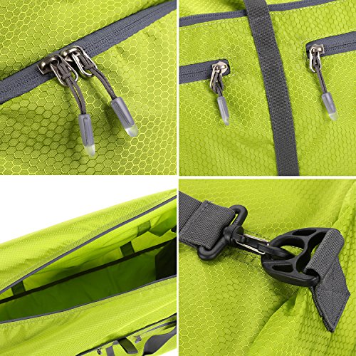 Foldable Duffle Bag,Super Lightweight Waterproof Travel Large Duffel Bag,Duffle Bag for Camping(Light Green)