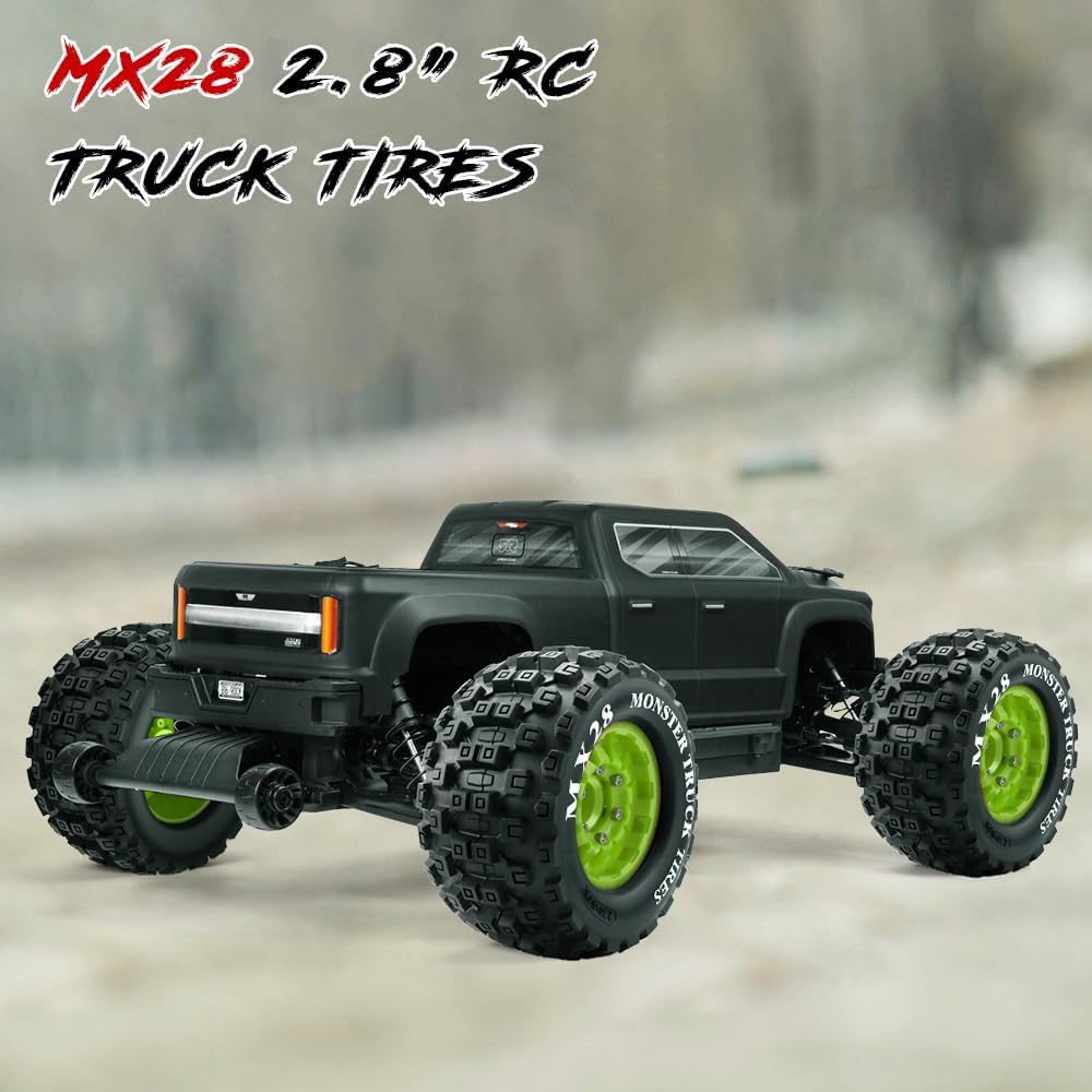 MX28 2.8" MT Tires with Hex Adapter for 1/10 RC Truck Car