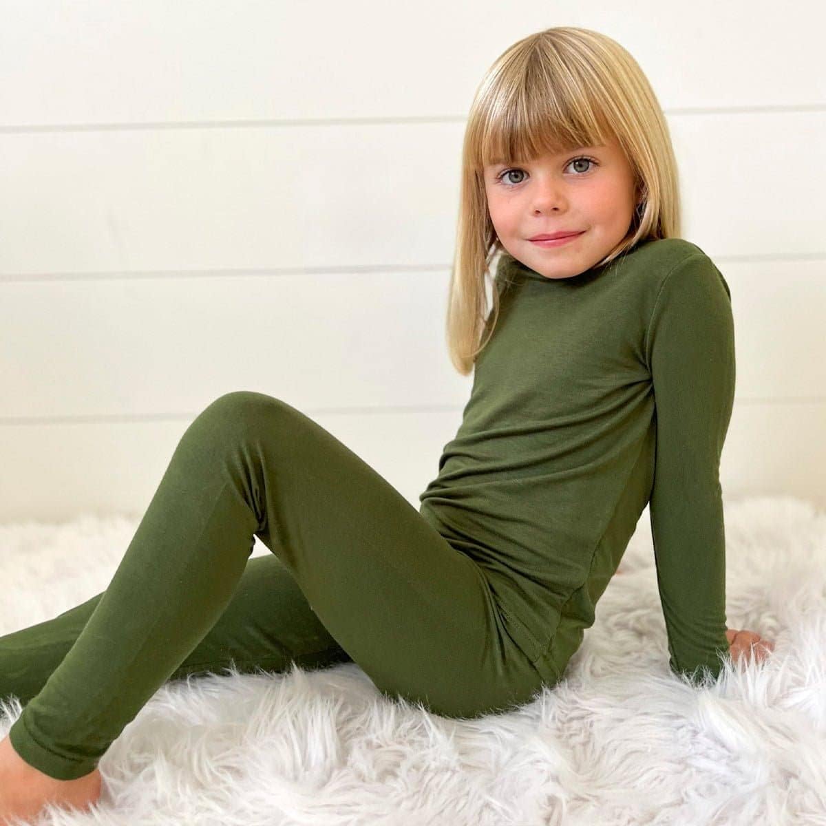Bellabu Bear Two-Piece Pajama Set for Boys & Girls, Matching Family Pajamas, Rayon from Bamboo