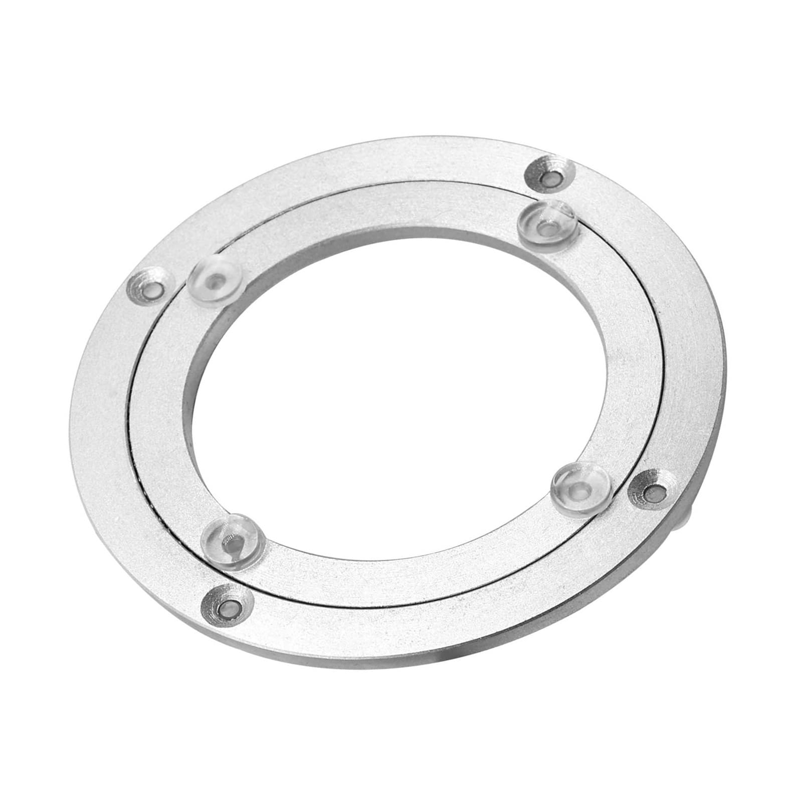 Piatto Girevole Lazy Susan In Acciaio Zincato Con Cuscinetto A Sfera - 35,6 Cm, Rotazione Fluida, Fai-da-te Per Tavolo, Torte, Organizer