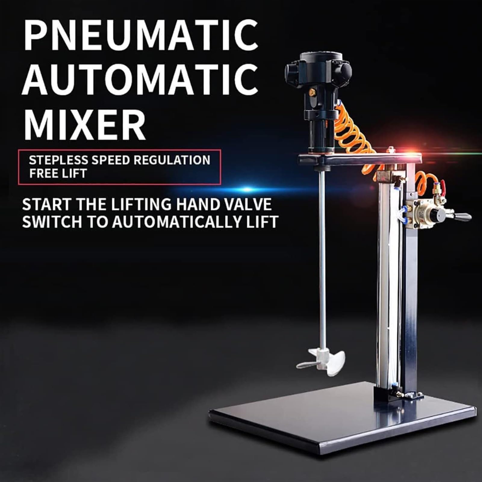 Mezcladora neumática de Pintura, agitador de Aire de 5 gal/20 l, Plataforma elevadora, máquina mezcladora neumática para Materiales de Recubrimiento de Pintura.