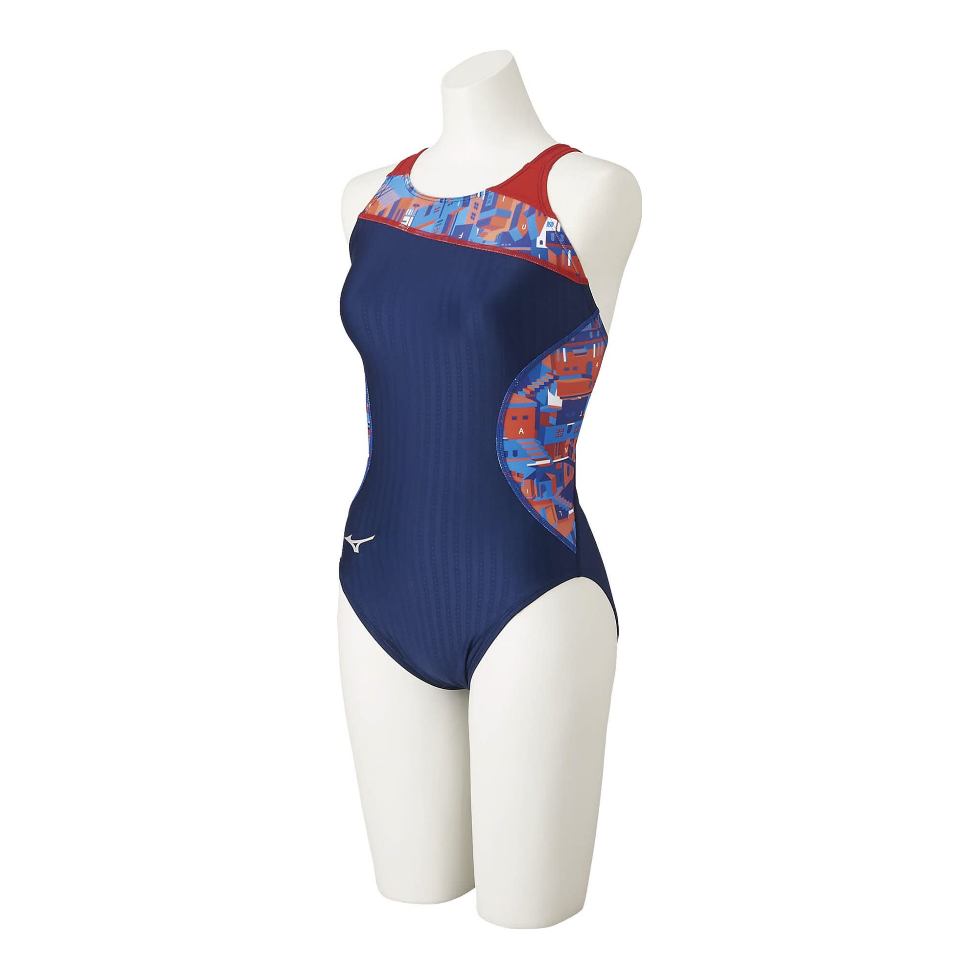 Mizuno 競泳水着 Mサイズ ネイビー/レッド MIZUNO競泳水着 Mサイズ 競