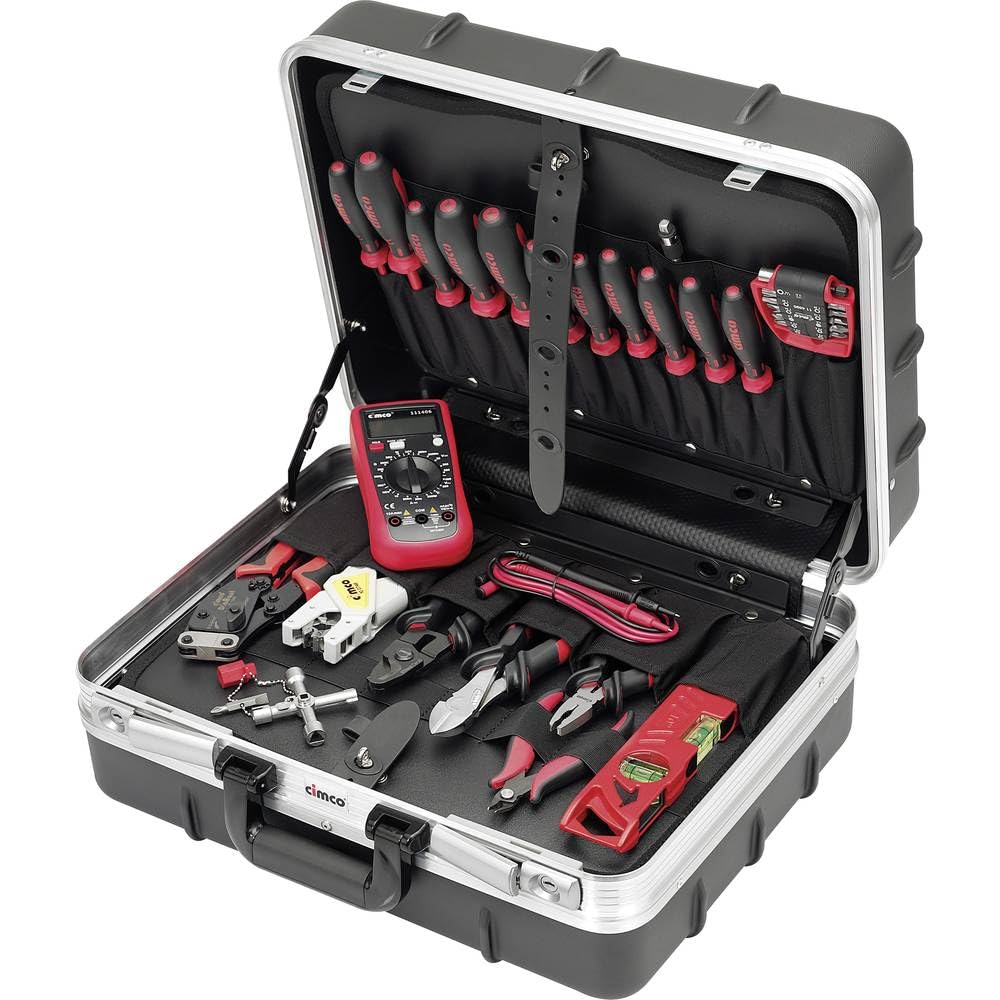 Cimco Maleta de aprendiz industrial sin carro 170530 – Maletín de herramientas equipado (largo x ancho x alto) 365 x 455 x 205 mm