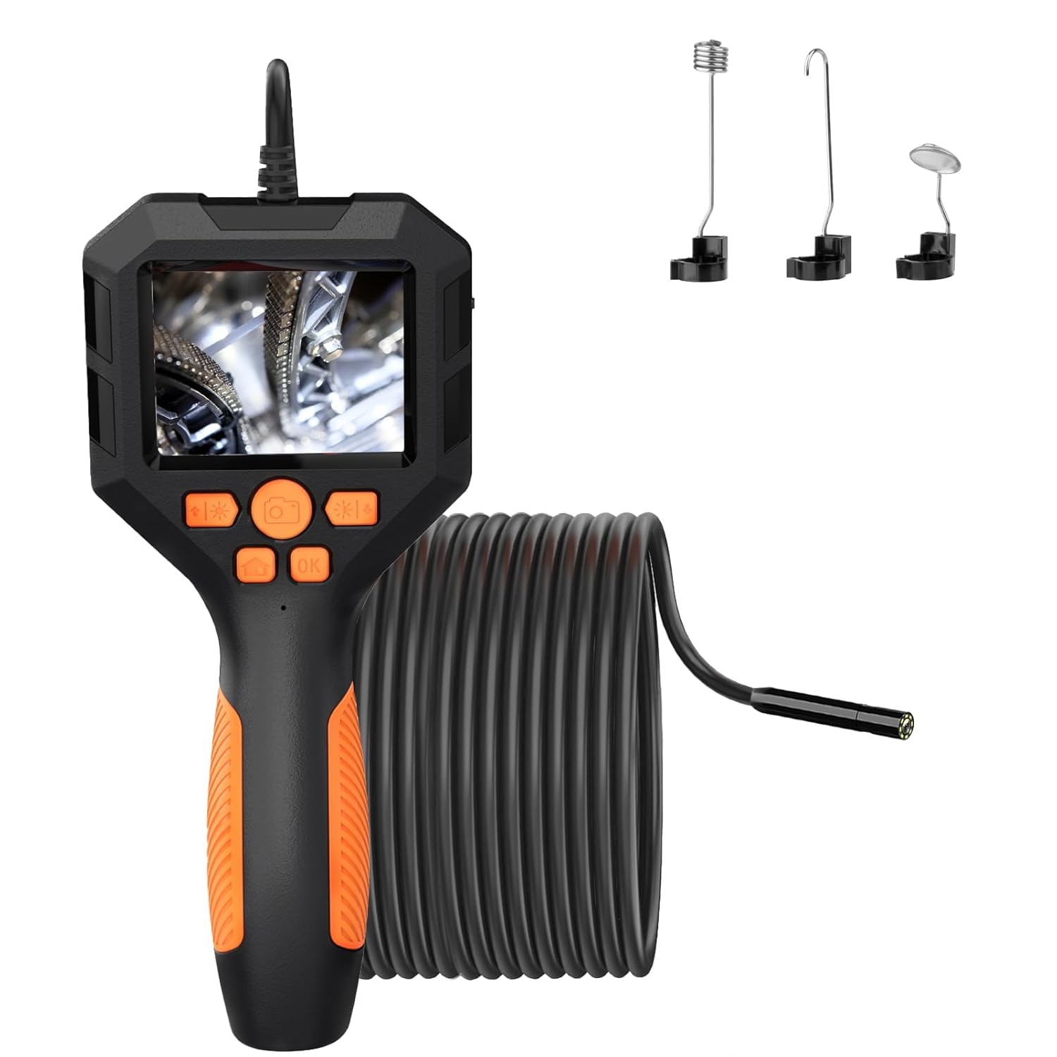 Endoscope Camera with Light, 1080P HD Borescope Inspection, 5.5mm Thin Snake Scope with 2.8'' Screen, Handheld Waterproof Detection Camera for Home, Pipe, Automotive Check-16.4FT-picture-28