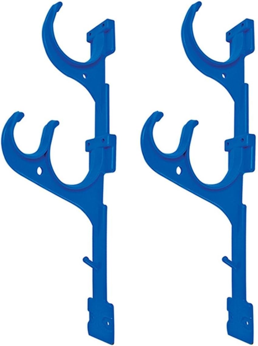Set of 2 Swimming Pool Vacuum Hose and Pole Hanger Brackets