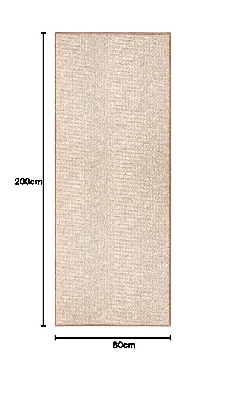Tapis De Couloir Anthracite 67x200 Cm - Poils Courts Bouclés En Polypropylène - Antidérapant, Compatible Chauffage Au Sol - Pour Cuisine, Salon, Salle De Bain - 4