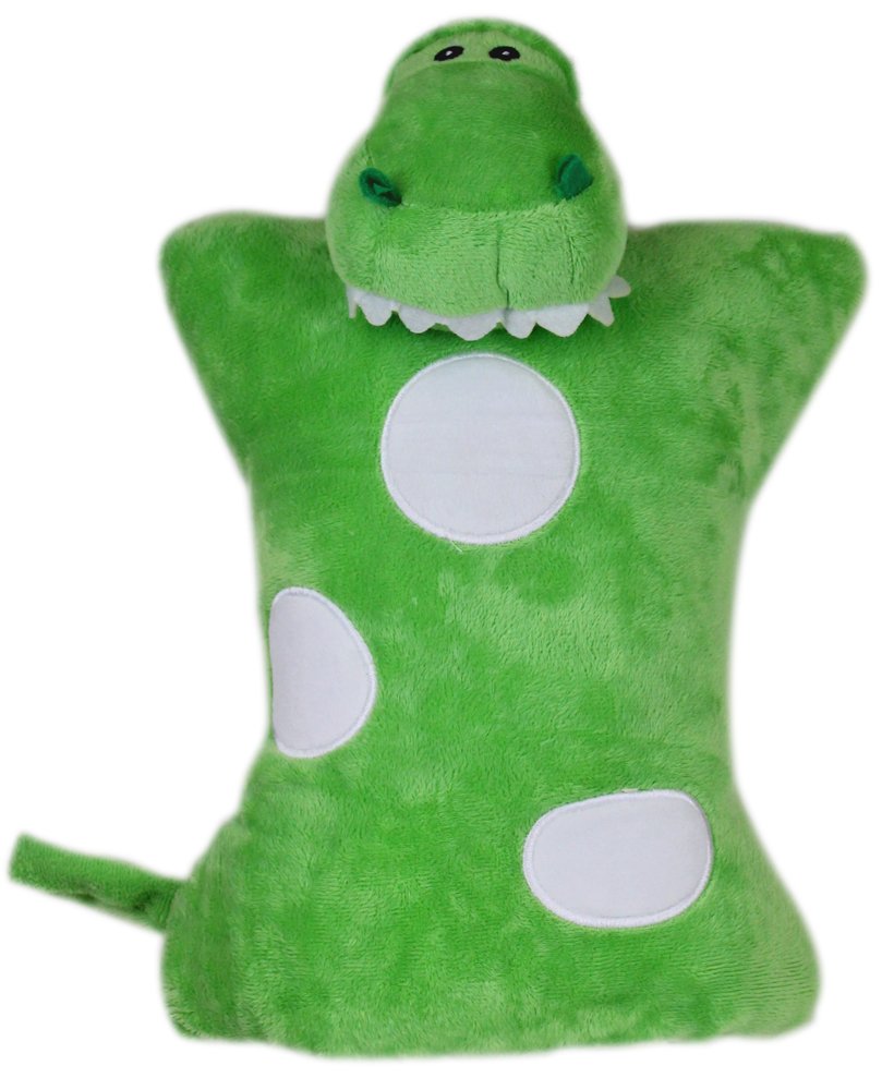 Cloudz Kids Super Soft N' Cuddly On Hand Animal Airplane Travel Pillow Pal! Keep Children Comfy and Supported with a Buddy While Traveling or just Resting at Home - Dinosaur