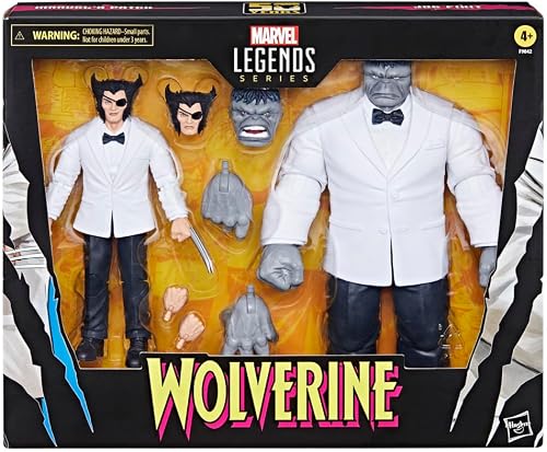 Hasbro Marvel Legends Series, Marvel's Patch e Joe Fixit, confezione con 2 action figure collezionabili per adulti in scala da 15 cm, 50° anniversario dei fumetti di Wolverine - 2