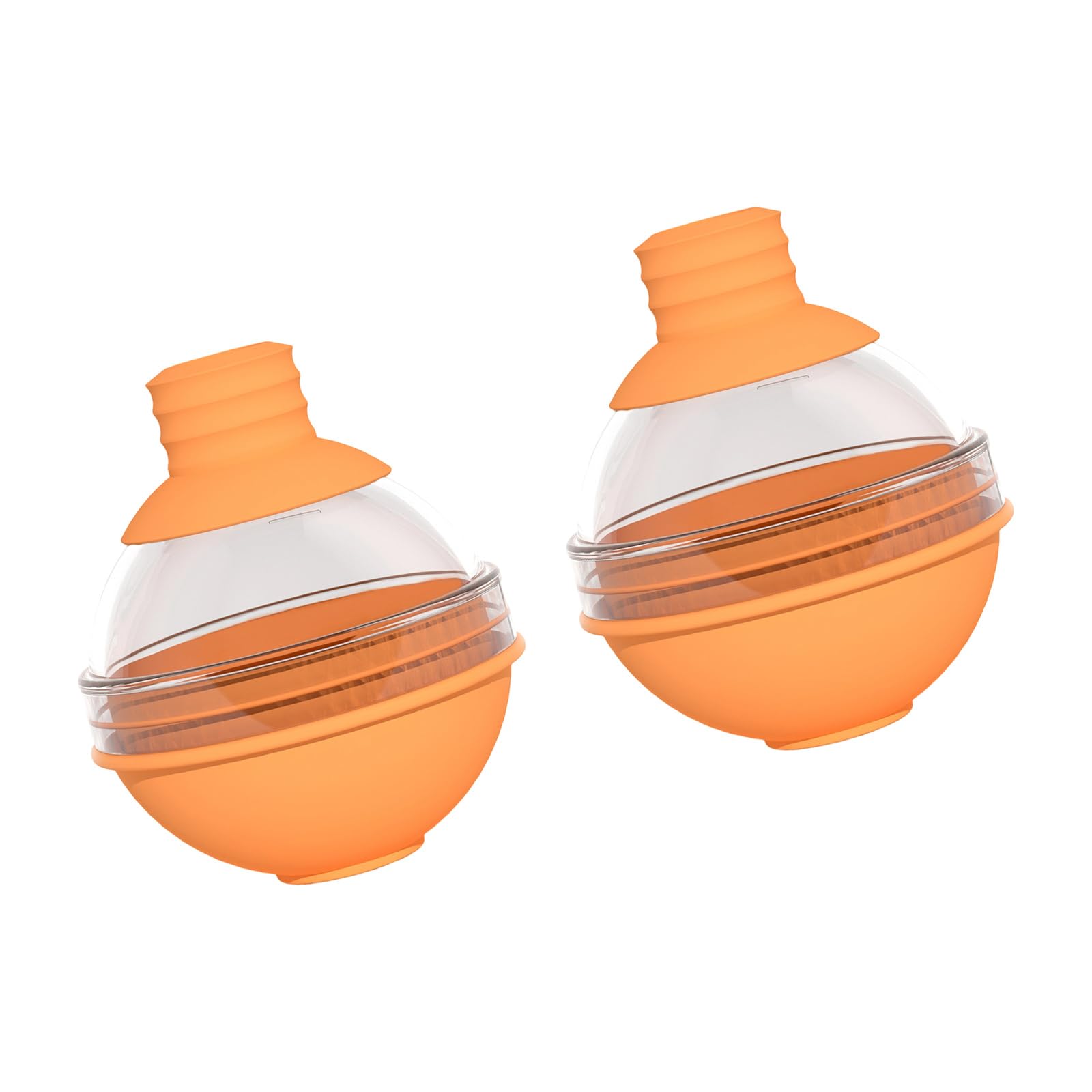 Xinsheinelry Dishwasher Safe Ice Sphere Maker, Flexible Silicone Mold with Clear Cover for Cocktails & Kitchen Use Ice Maker Silicone Molds