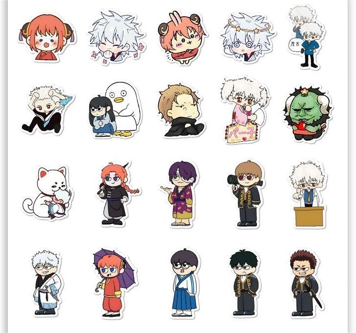 Amazon.co.jp: 銀魂 ステッカー 200枚 ノートステッカー 銀時 新八