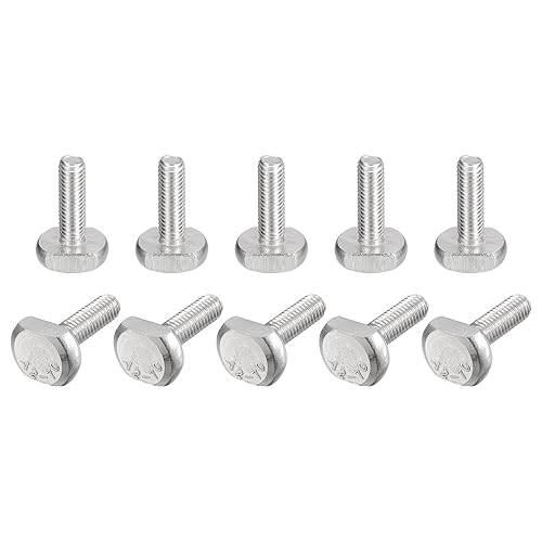 Miniatura 36 de uxcell Pernos de ranura en T, 20 piezas M5x16mm ranura en T Pernos deslizantes Pernos deslizantes 304 Tornillos en forma de T de acero inoxidable