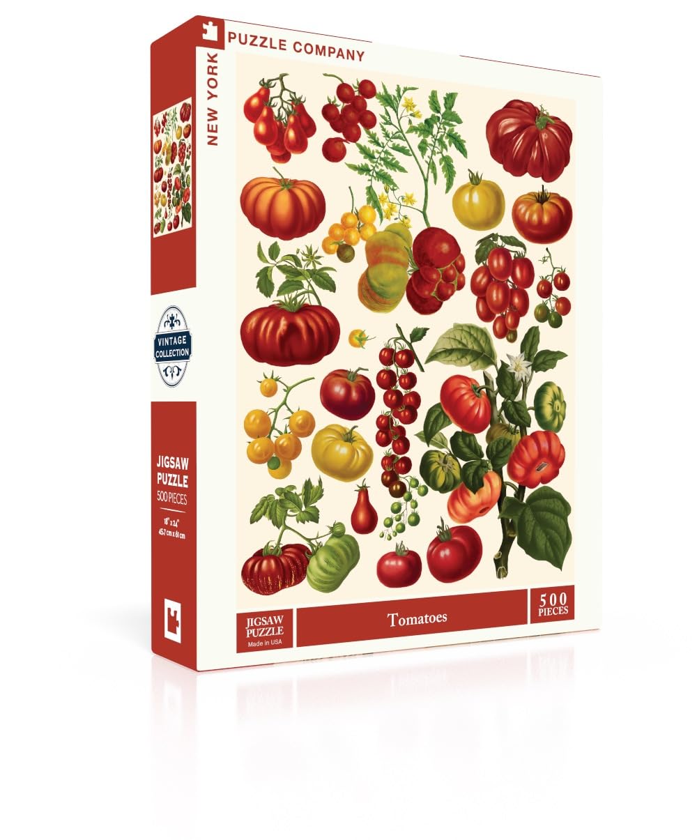 Vintage Images Tomatoes - 500 Piece Jigsaw Puzzle for Family Game Nights