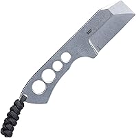 Vista 2 de CRKT Razel Chisel - Cuchillo de hoja fija tipo cincel con vaina: hoja de borde liso de acero inoxidable, mango de acero inoxidable, 2130