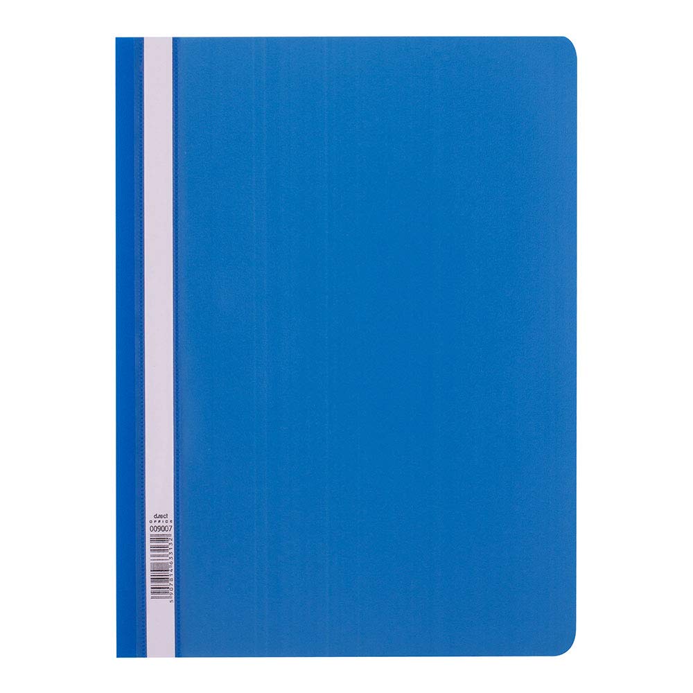 D.RECT File Folder Polypropylene A4 Without Perforation Blue