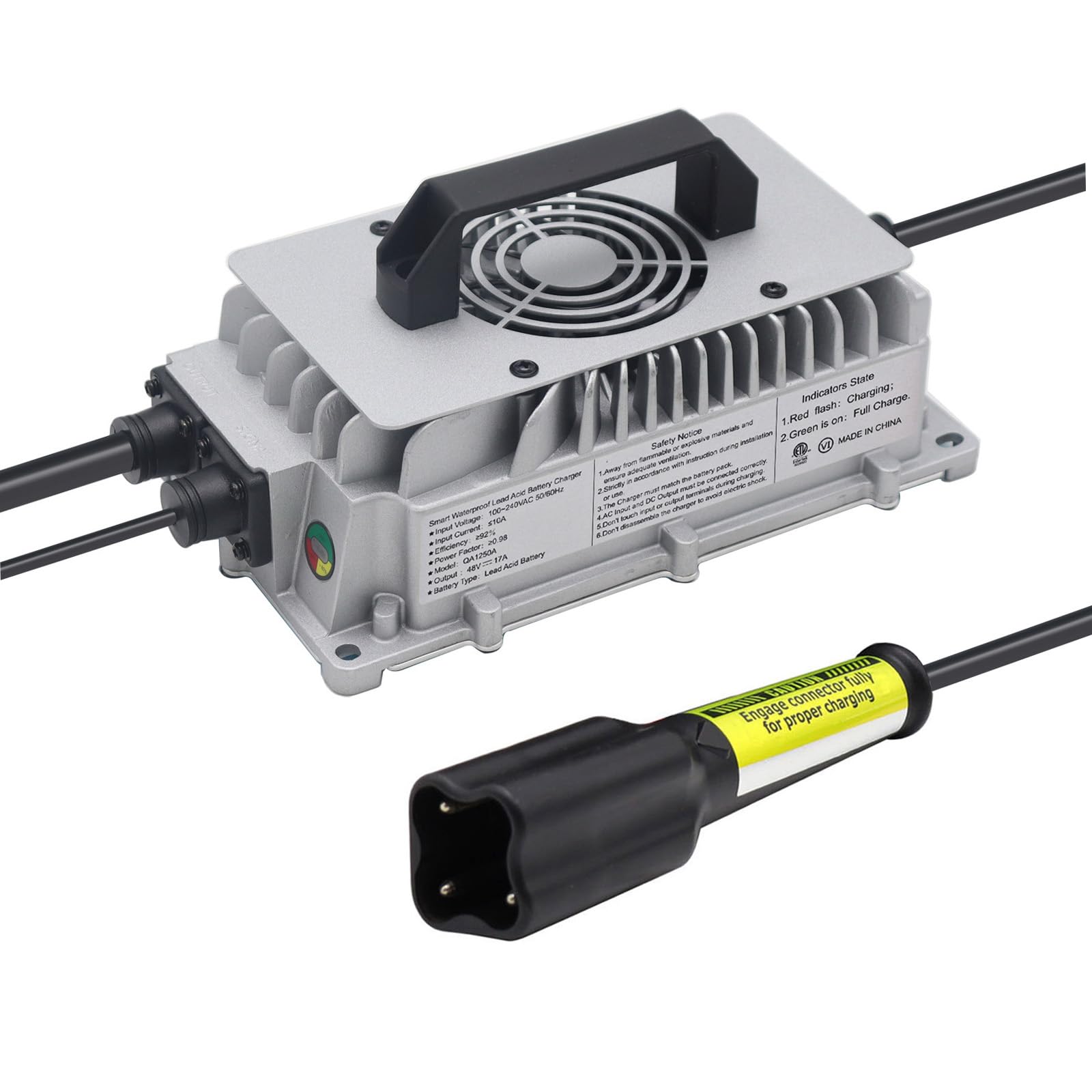 48 Volt 17 Amp Battery Charger Replacement for Yamaha G29/Drive 2007-Up Golf Cart