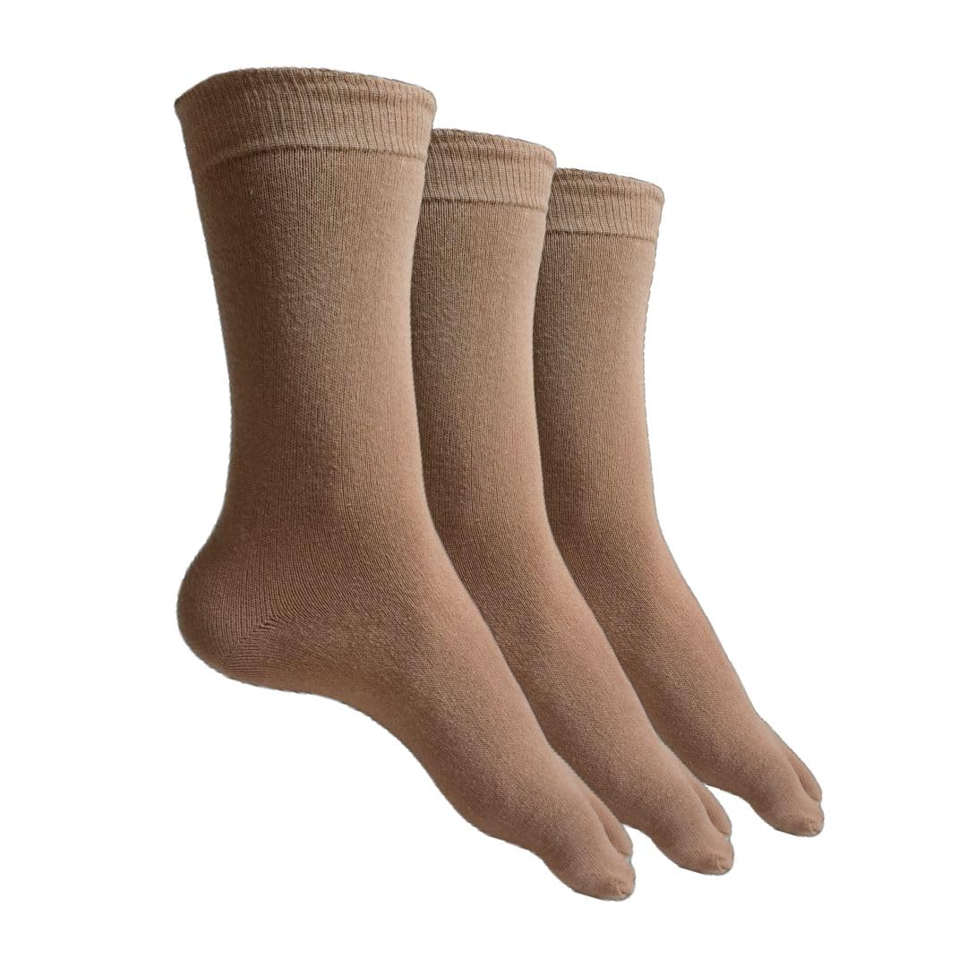 calbro Women's Assorted Colours Casual Crew Socks For Mens and Boys, Pack of 3 Pairs, Free Size-picture-10
