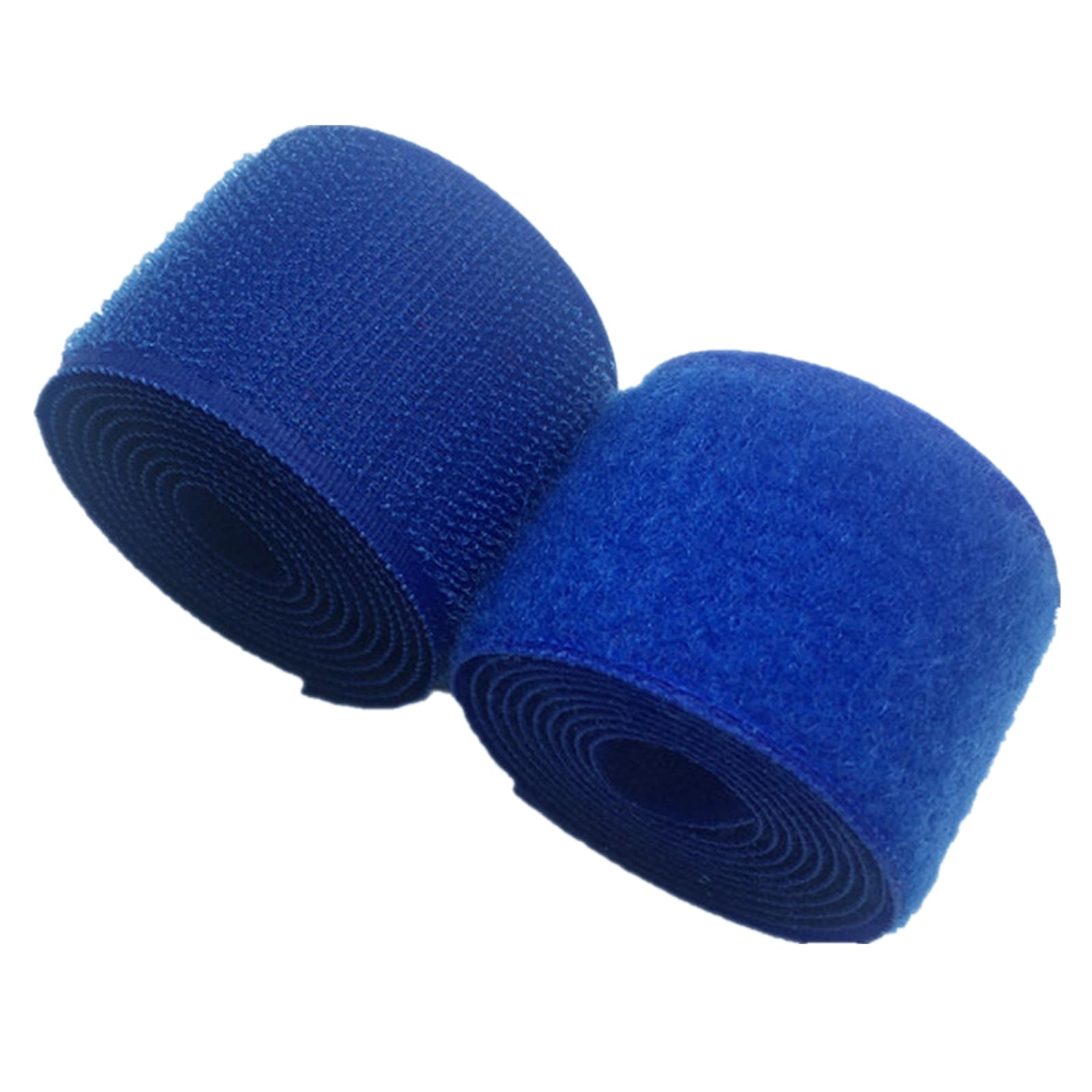 1 inch Wide Blue Sew On Hook and Loop Tape Non-Adhesive Nylon Fabric Fastener Set for Handbags Clothing Shoes Backpacks DIY Crafts