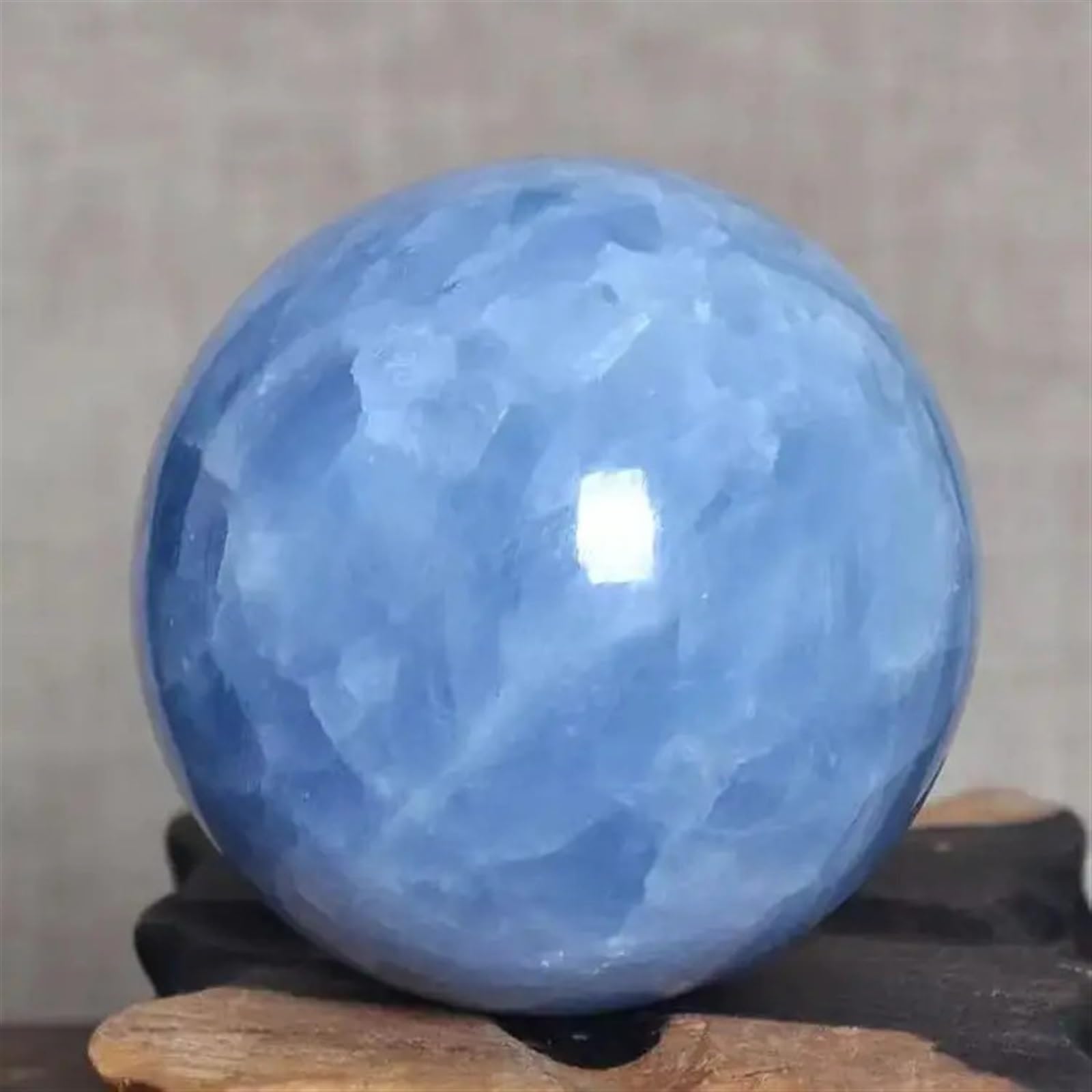 AUOQKQUT Crystal Blue Lapis Lazuli Ball Ornaments (Size : 90-95mm) AUOQKQUT