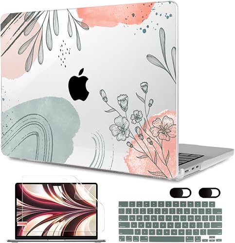 MEEgoodo Case for MacBook Air M4/M3/M2 13.6 inch 2025 2024 2022, Fit Model A3240 A3113 A2681, Compatible with MacBook Air 13 inch, Laptop Hard Shell