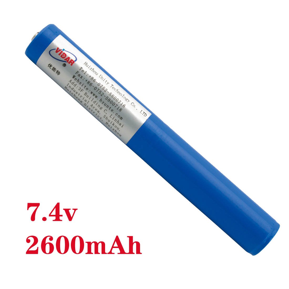 VIDAR Rechargeable Lithium Ion Battery Pack 7.4V 6000mAh High Capacity Li-ion...