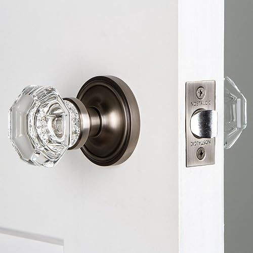 Miniatura 5 de Nostalgic Warehouse - Picaporte estilo clásico con forma de roseta con cristales Waldorf, 704813