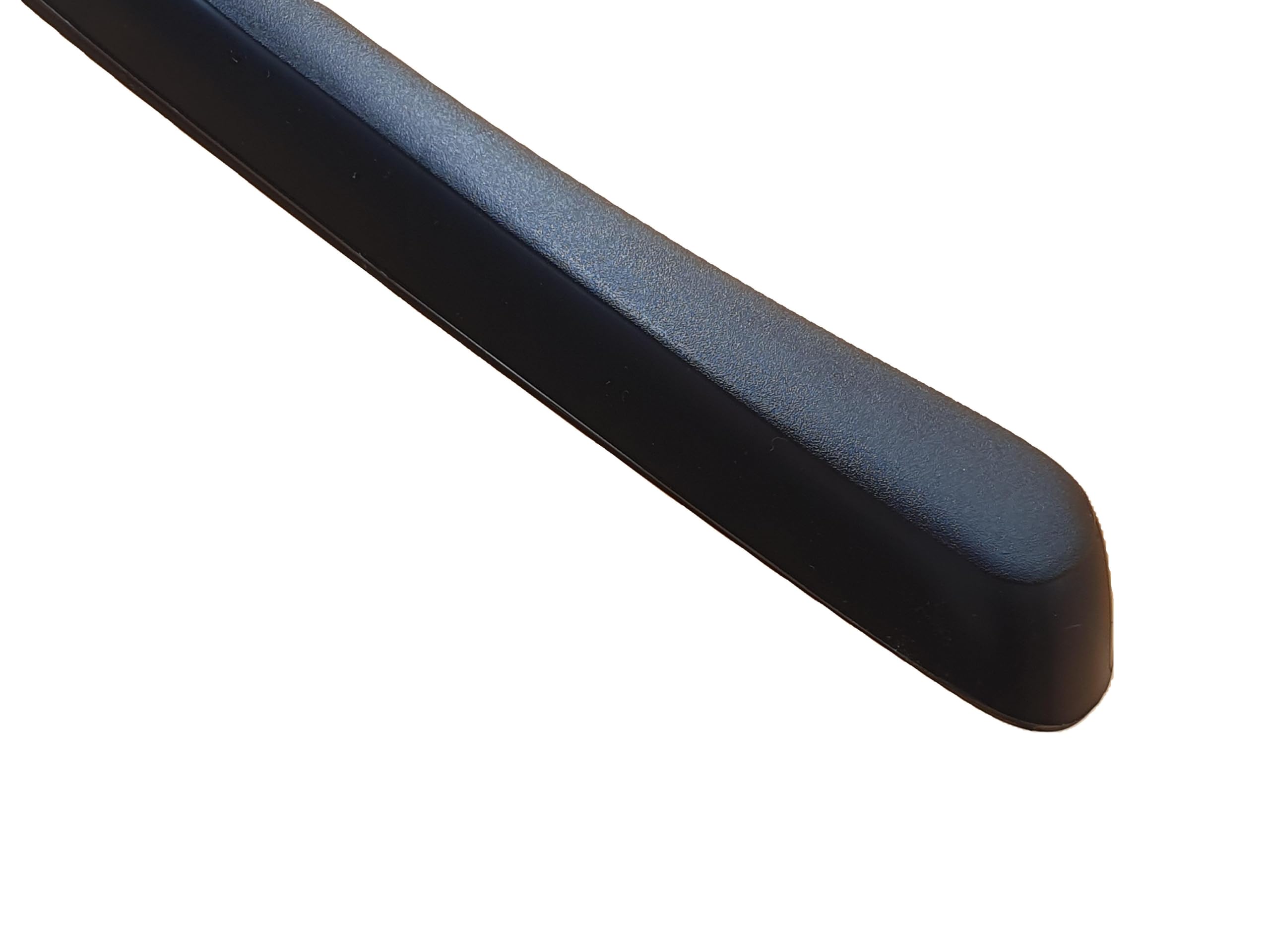 Perchas de plastico 45 cm. Pack de 10 Ud. Hombros Anchos para Trajes, Abrigos, Chaquetas, Pantalones. Gancho Giratorio 360º Preparado para desbloquear. (Sin Barra)