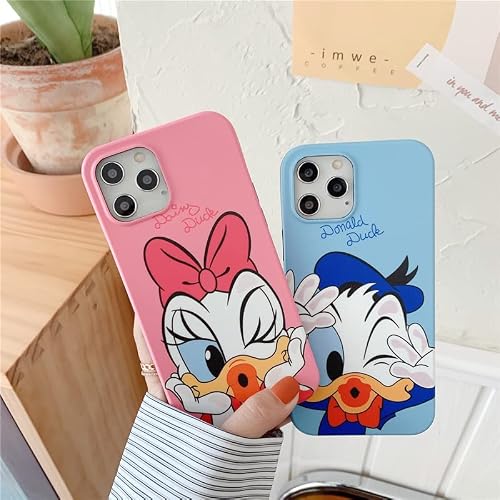 Ultra Slim Soft Tpu Case For Apple Walt Disney Disneyland Anime Cartoon Wink Super Cute Lovely Adorable Fun Kids Girls (For Iphone 13, Blue Donald Duck) #TOP1