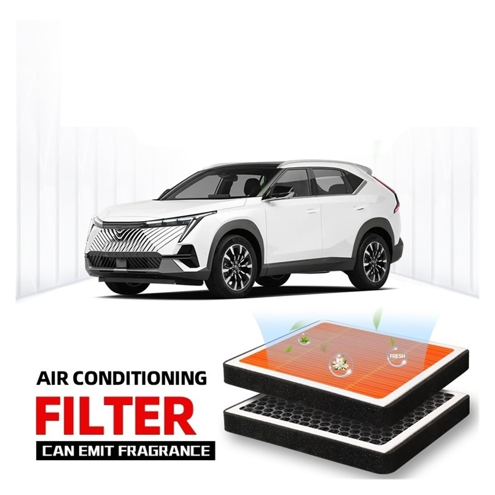 per GAC EMKOO Filtro abitacolo Filtro Aria Condizionamento a Carbone Attivo con per purificare l'aria dell'auto a Carbone Attivo Filtris Automobilistici