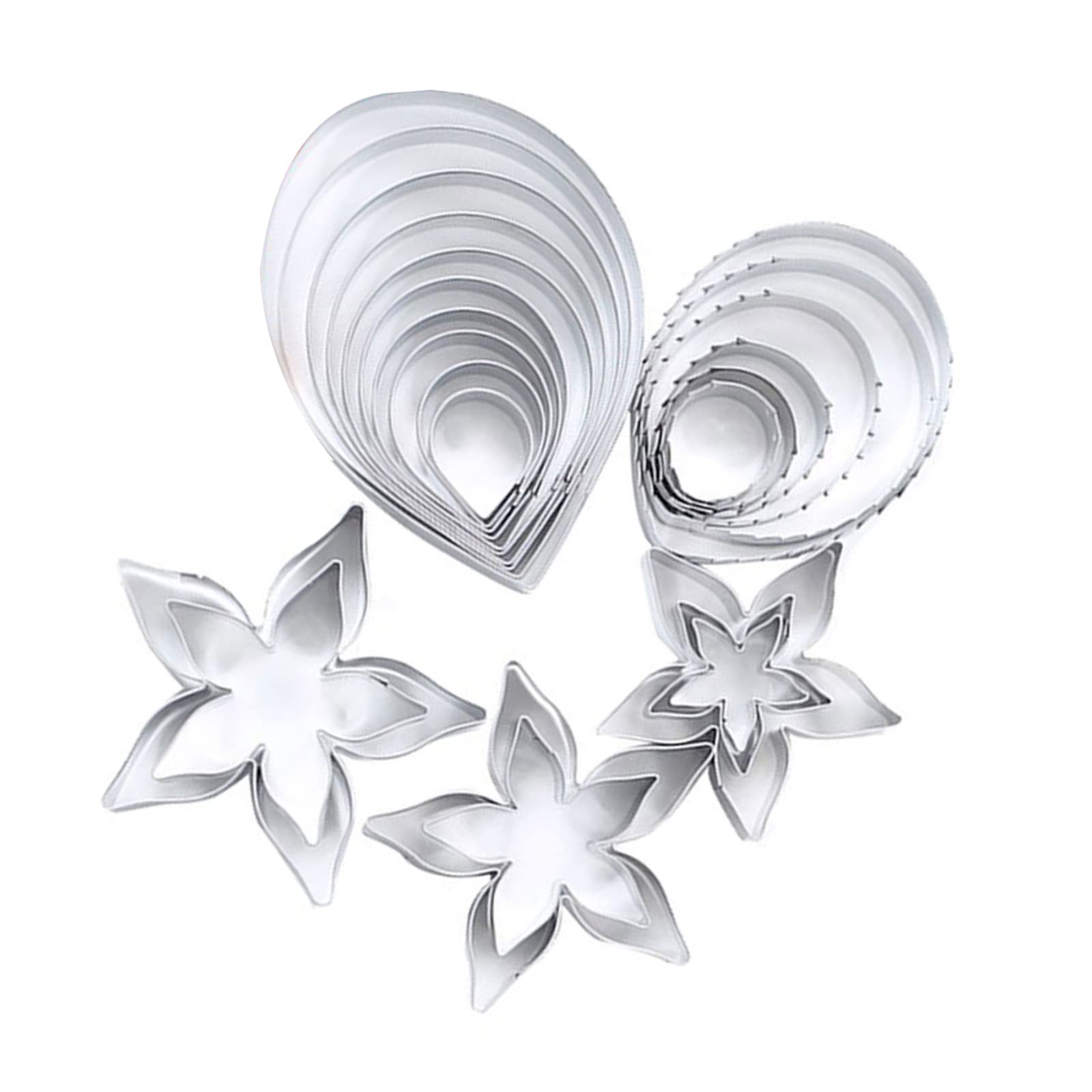 Tsophreniq Biscuit Cookie Molds Cookie Stainless Steel Rose Flower Shaped Baking Gadget Stainless Steel