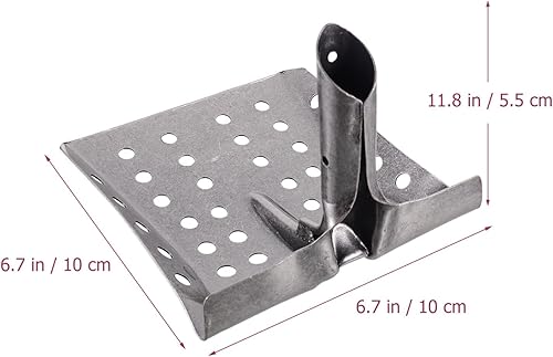 Miniatura 2 de Pala de jardín Pala de tamizado de barro con agujeros, pala para excavadora de arena de metal resistente, para caza de tesoros de carbón, para