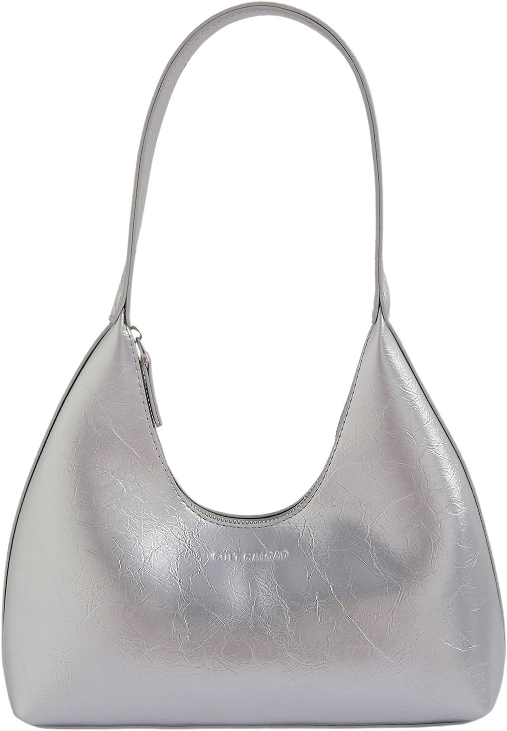 Verdusa Women's Metallic Hobo Shoulder Bags Top Handle Handbag Zipper Purses