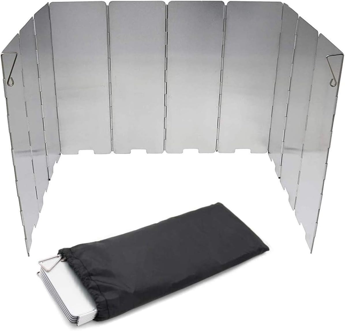 Outdoor Camping Windshield 10 Aluminum Windshield Ultralight Folding Windshield a Must for Outdoor Travel