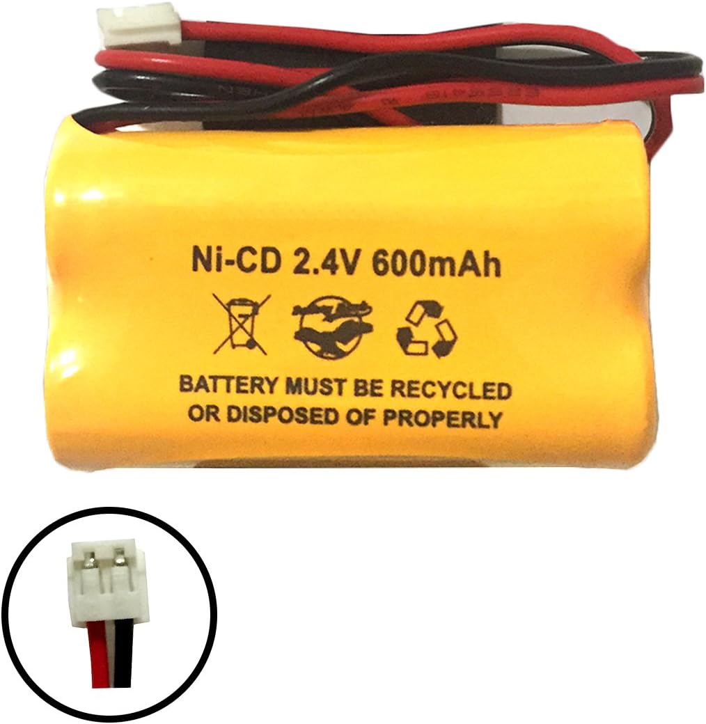 (5 Pack) 2.4v 600mAh Ni-CD Battery Pack Replacement for Exit Sign Emergency Light BP2-A Ni-CD CSXWREB3 Battery BP2A BP2-0A 0BP2-0A