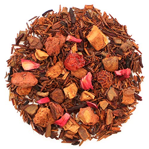 Teabloom Organic Herbal Tea, Sahara Apple Spice Loose Leaf Tea, Warm And Sweet Rooibos With No-Caffeine, Usda And Eu Certified Organic, Fresh Whole Leaf Blend In Reusable Gift Canister, 3.88 Oz/110 G Canister Makes 35-50 Cups #TOP1