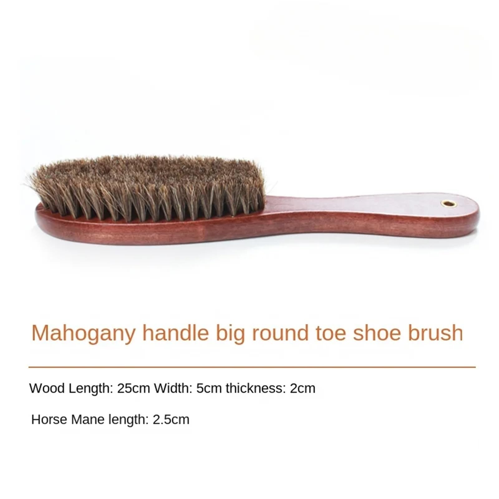 Mantelbürste aus massivem Holz, Bürste mit langem Griff, Mantelreinigung, Schuhbürste, Schuhbürste, Schuhbürste für Reinigung(Brown)