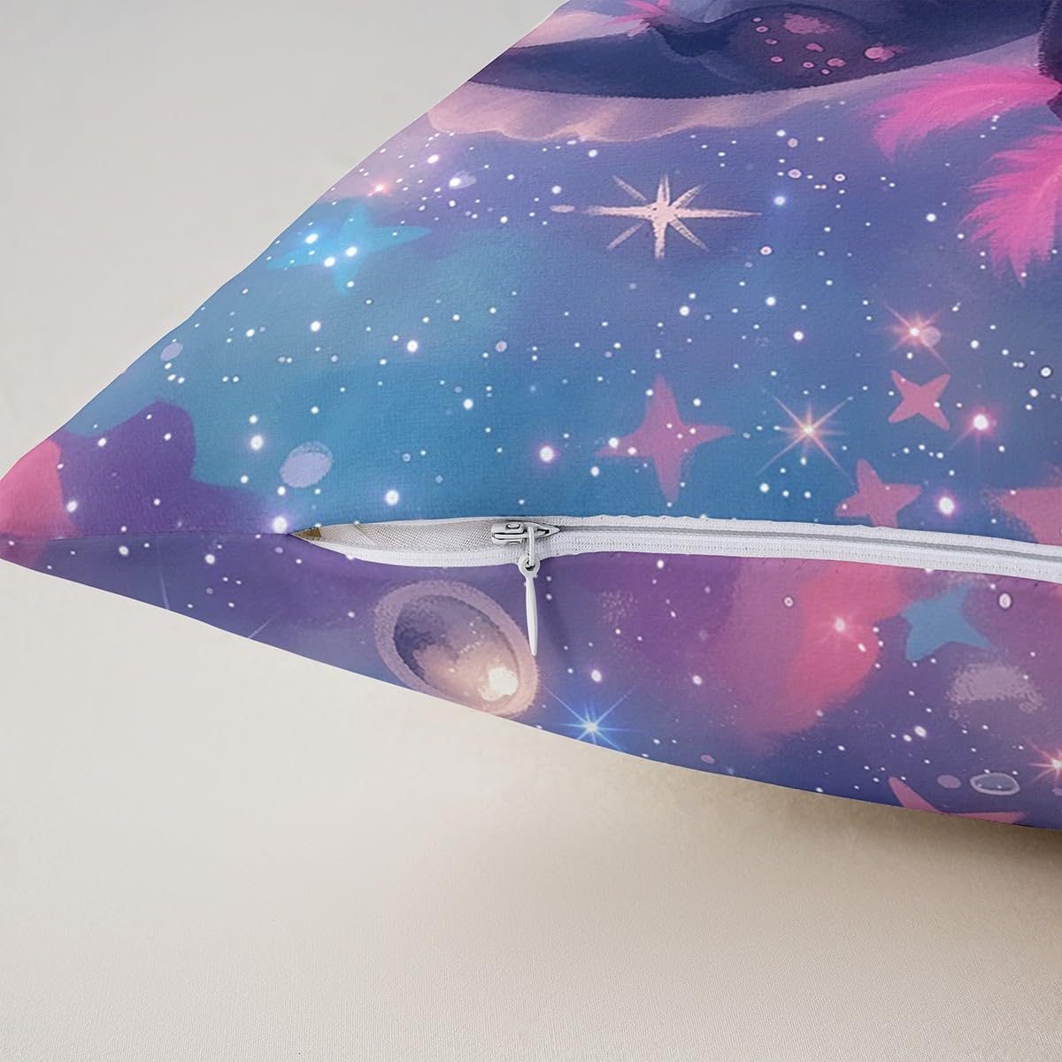 Feelyou Pink Axolotl Reversible Throw Pillow Covers 24 x 24-Inch Kids Girls Cute Salamander Square Cushion Covers Set of 2 Boys Teens Kawaii Ocean Sealife Pillow Covers Gift for Girls Women