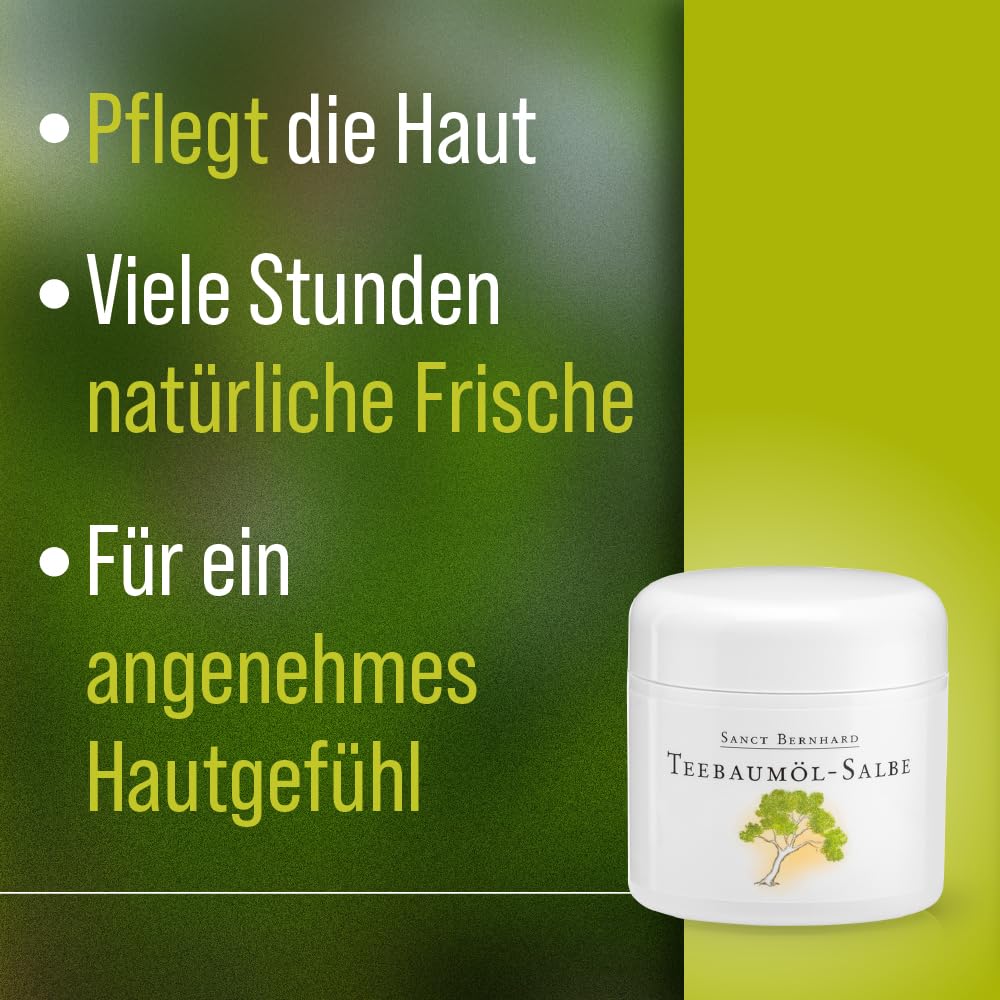 teebaumöl – Pomada con jojobaöl, avocadoöl, ringelblumenöl, getreidekeimöl 100 ml