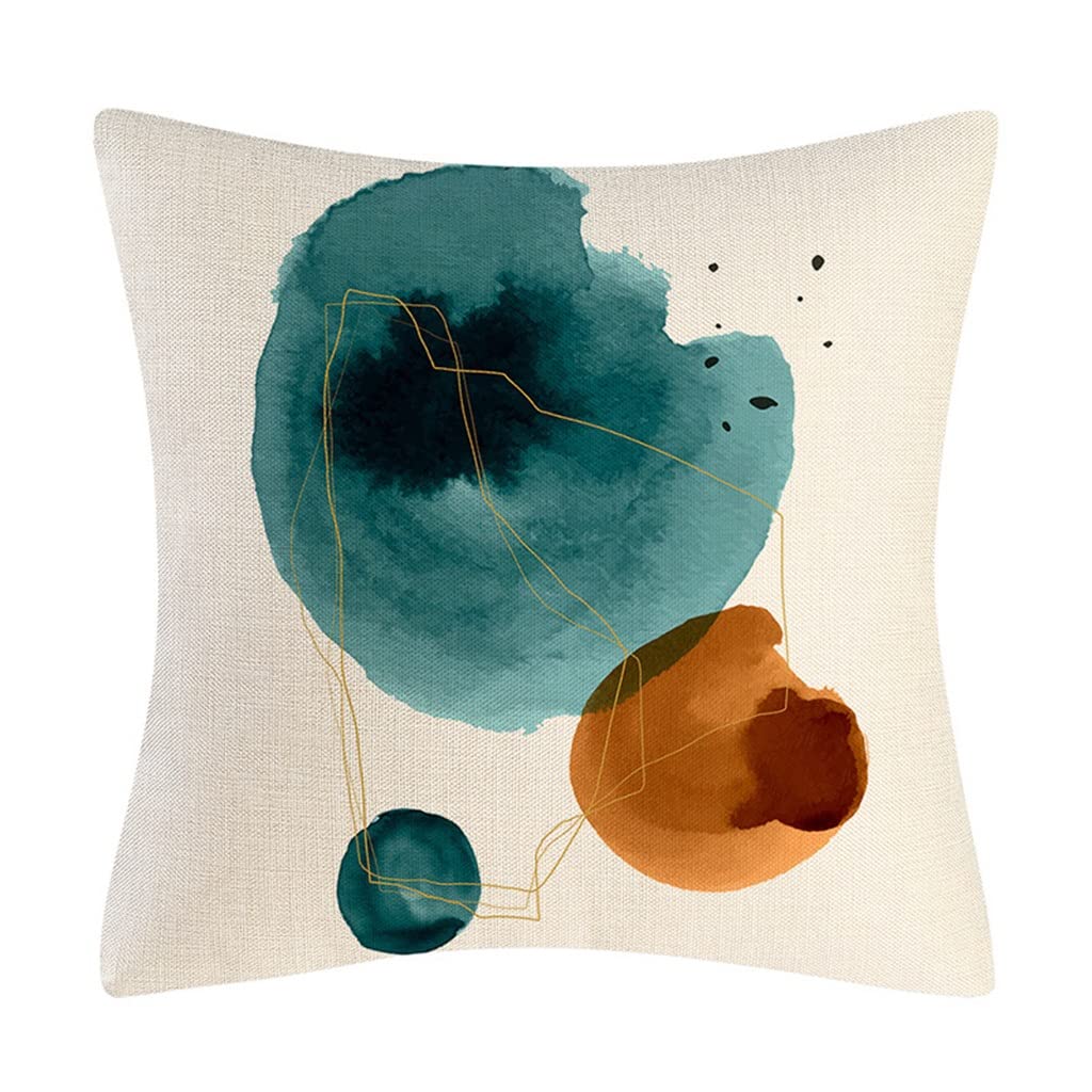 Coussin de lin géométrie peinture abstrait pour rénover canapé