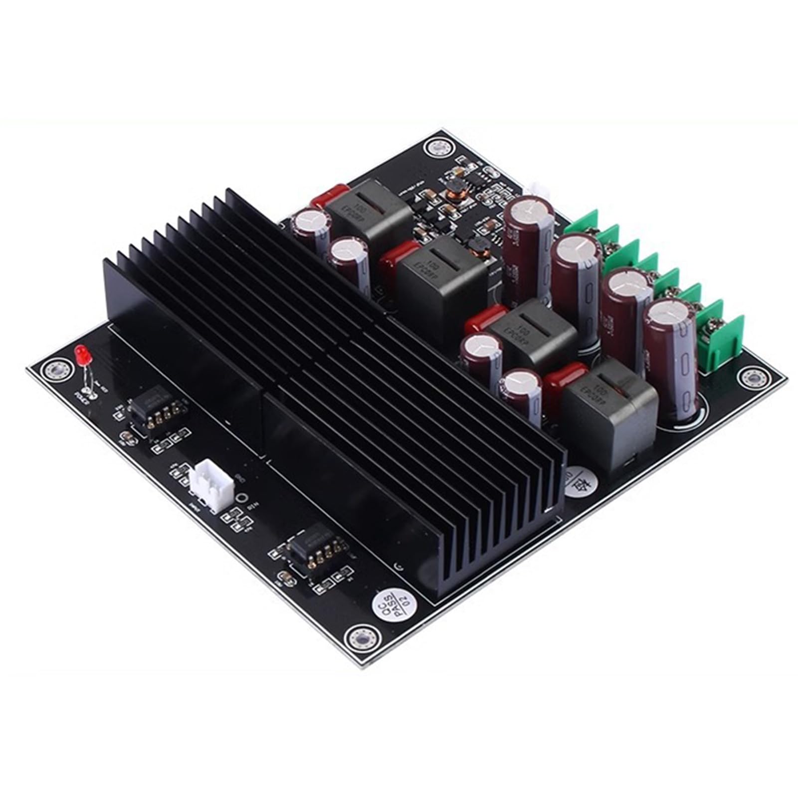 Placa de amplificador de alta fidelidad, amplia frecuencia, 20 Hz a 30 kHz, doble centro, 600 W de potencia de salida, baja deformación para un sonido excelente, amplificador doble de alta