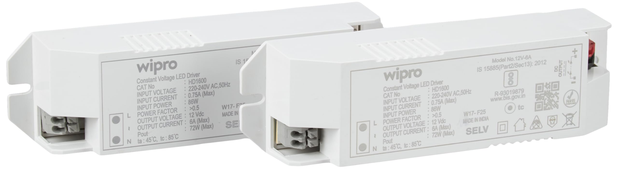 Wipro LED Strip Driver - 6 Amp, 2-Pack -1 Wipro LED Strip Driver - 6 Amp, 2-Pack -1
