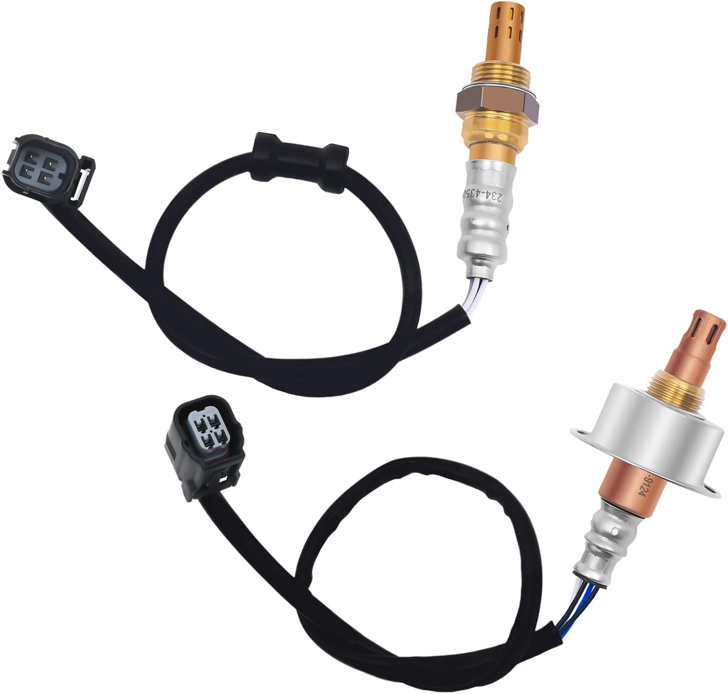 2PCS O2 Sensor 234-9124 234-4350, 02 Sensor, Automotive Replacement Oxygen Sensor Compatible with Honda for Civic 2007-2011