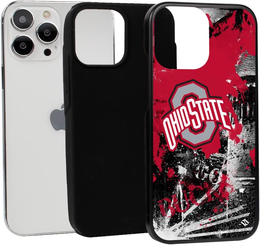 Guard Dog Case Compatible with iPhone 13 Pro Max - Military Grade - Rugged Two Piece Protection - Collegiate Licensed - Ohio State Buckeyes - by Paulson Designs