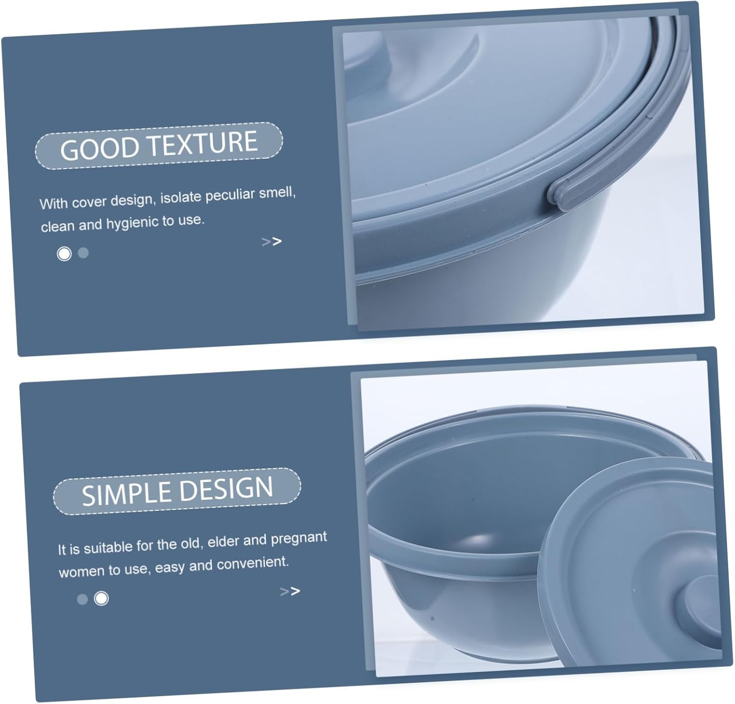 Spittoon Lid for Urine Bucket Portable Urinal for Elderly Bed Pan Cover Random Style